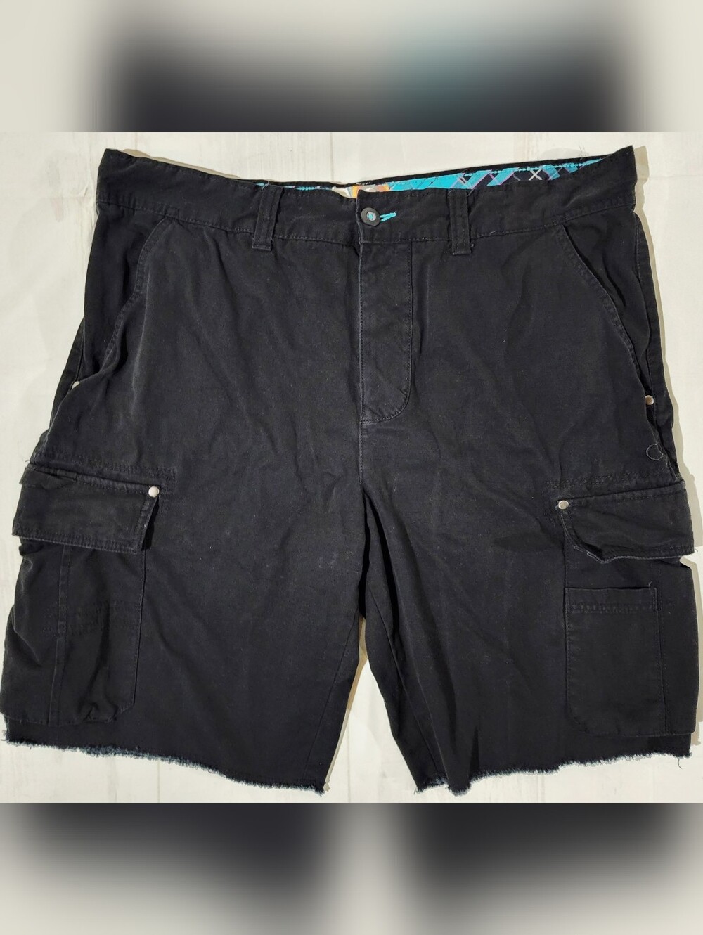 OP Men's Black Cargo Shorts Size 40